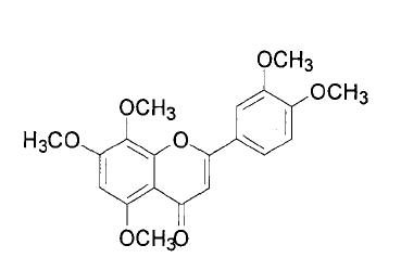 異橙黃酮結構式