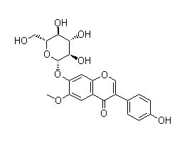 黃豆黃苷結構式