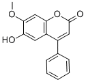 6-羥基-7-甲氧基-4-苯基香豆素結構式