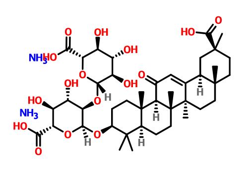 甘草酸二銨結構式圖片