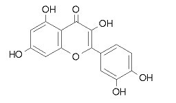 槲皮素結構式圖