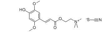 芥子堿硫氰酸鹽結構式