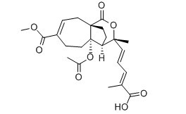 土荊皮乙酸結構式圖