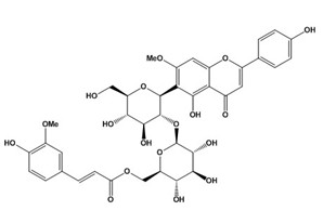 6'''-阿魏酰斯皮諾素結構式圖片