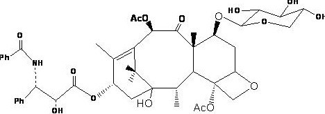7-木糖基-紫杉醇結構式圖